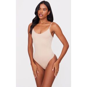 PrettyLittleThing Nude Shapewear Solution Thong Bodysuit - Nude - Size: XS PrettyLittleThing Nude Shapewear Solution Thong Bodysuit - Nude - Size: XS