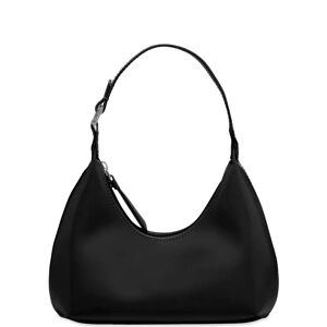 By Far Baby Amber Semi Patent Leather Bag  Black