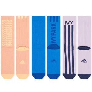 Adidas Ivy Park Socks - 3 Pack  Blush, Blue & Purple Glow