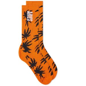 Aries Weed Socks  Orange