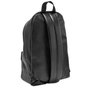 Balenciaga Grained Leather Logo Backpack  Black
