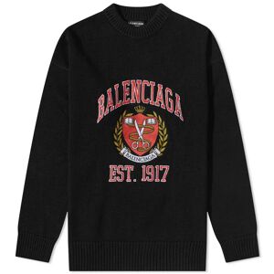 Balenciaga University Logo Crew Sweat  Black