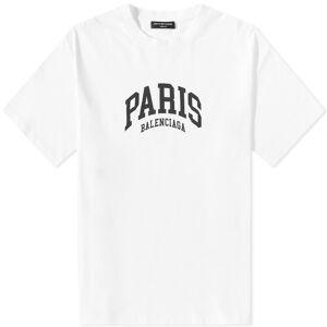 Balenciaga Paris Logo Tee  White & Black