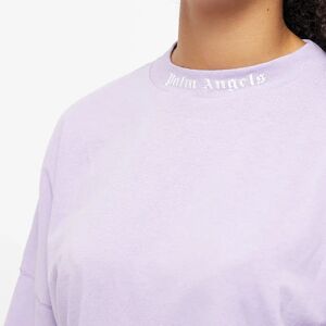 Palm Angels Classic Logo Over Tee  Lilac & White
