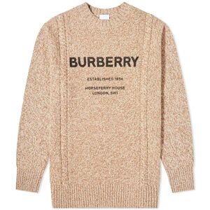 Burberry Logo Knit  Camel