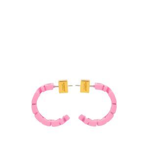 Burberry Logo Letter Hoop Earrings  Primrose Pink