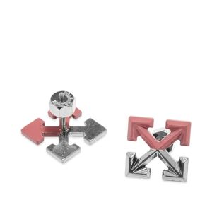 Off-White END. x Off-White Mini Painted Arrow Earrings  Burgundy