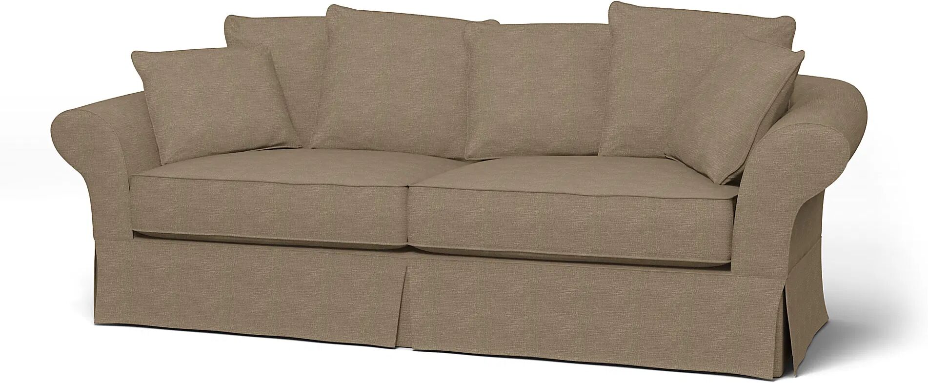 IKEA - Backamo 3 Seater Sofa Cover, Camel, Bouclé & Texture - Bemz