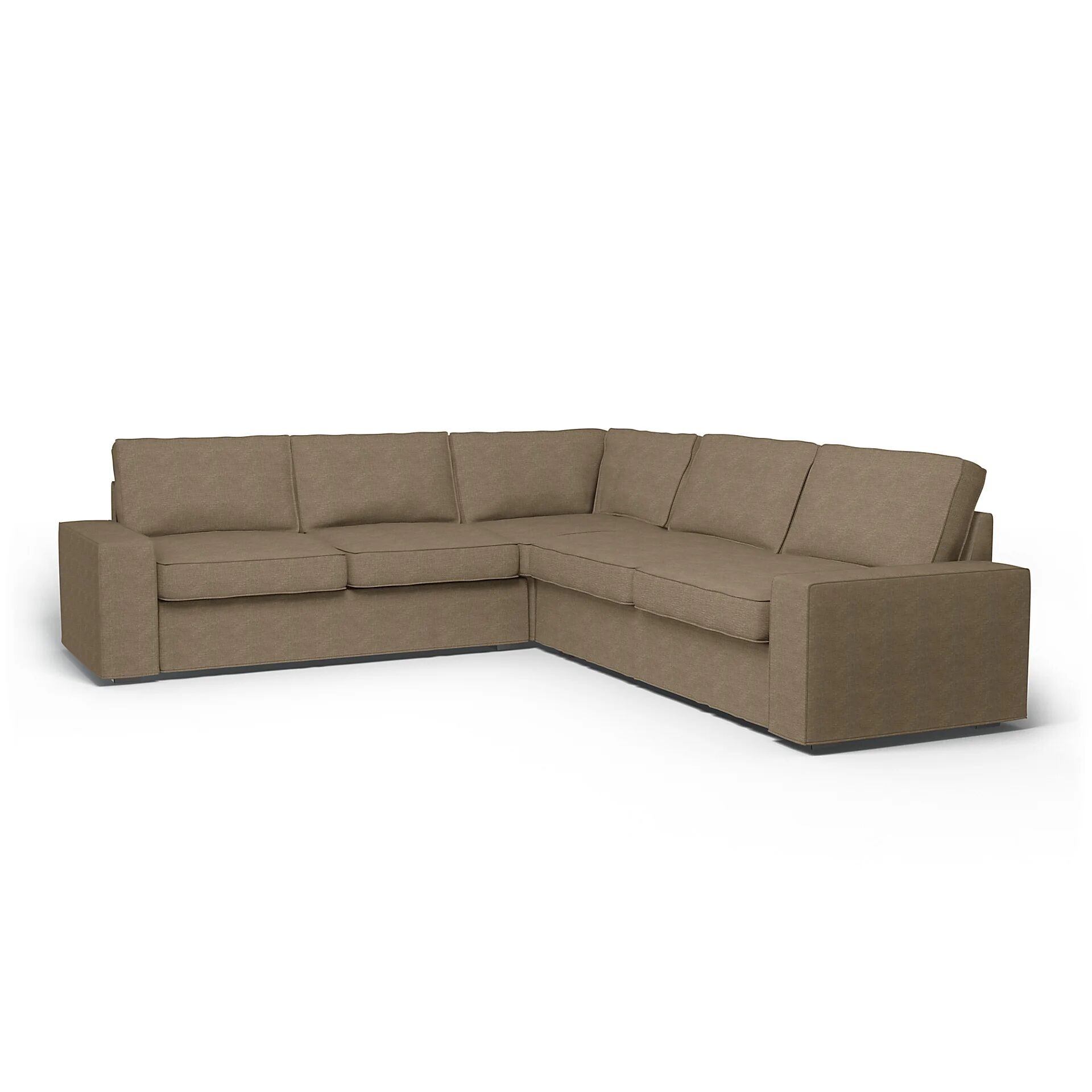 IKEA - Kivik Corner Sofa Cover (2+2), Camel, Bouclé & Texture - Bemz