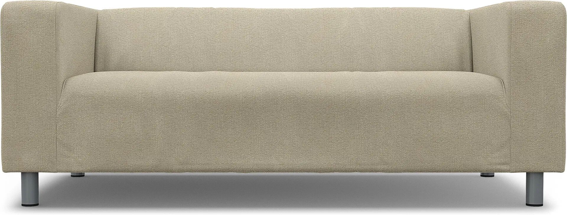 IKEA - Klippan 2 Seater Sofa Cover, Cream, Bouclé & Texture - Bemz