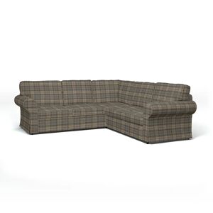 Bemz IKEA - Ektorp 4 Seater Corner Sofa Cover, Bark Brown, Wool-look - Bemz