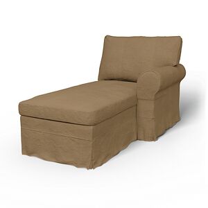Bemz IKEA - Ektorp Chaise with Right Armrest Cover, Sand, Wool-look - Bemz
