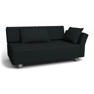 Bemz IKEA - Falsterbo 2 Seat Sofa with Right Arm Cover, Jet Black, Cotton - Bemz