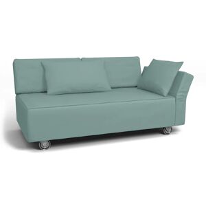Bemz IKEA - Falsterbo 2 Seat Sofa with Right Arm Cover, Mineral Blue, Cotton - Bemz