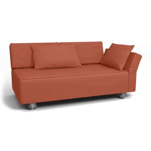 Bemz IKEA - Falsterbo 2 Seat Sofa with Right Arm Cover, Burnt Orange, Linen - Bemz