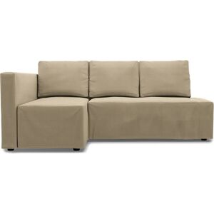 Bemz IKEA - Friheten Sofa Bed with Left Chaise Cover, Unbleached, Linen - Bemz