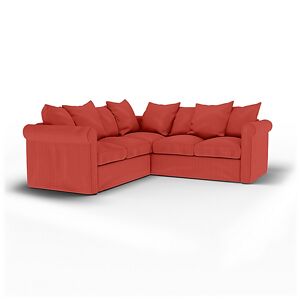 Bemz IKEA - Grönlid 4 Seater Corner Sofa Cover, Brick Red, Corduroy - Bemz