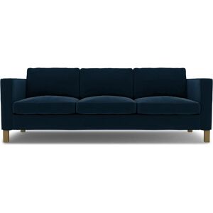 Bemz IKEA - Karlanda 3 Seater Sofa Cover, Midnight, Velvet - Bemz