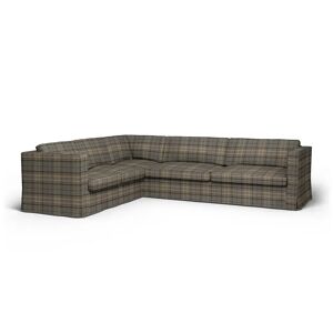 Bemz IKEA - Karlstad Corner Sofa Cover (2+3), Bark Brown, Wool-look - Bemz
