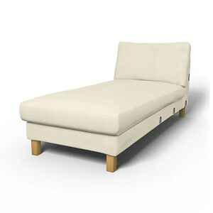 Bemz IKEA - Karlstad Chaise Longue Add-on Unit Cover, Sand Beige, Cotton - Bemz
