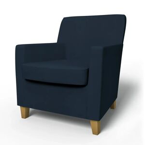 Bemz IKEA - Karlstad Armchair Cover (Small model), Navy Blue, Cotton - Bemz
