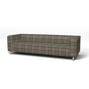 Bemz IKEA - Klippan 4 Seater Sofa Cover, Bark Brown, Wool-look - Bemz