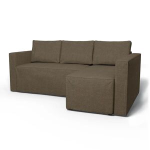 Bemz IKEA - Månstad Sofa Bed with Right Chaise Cover, Cocoa, Wool-look - Bemz