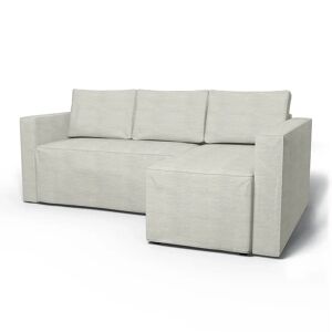 Bemz IKEA - Månstad Sofa Bed with Right Chaise Cover, Silver Grey, Conscious - Bemz