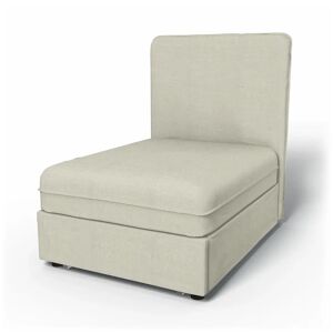 Bemz IKEA - Vallentuna Seat Module with High Back Sofa Bed Cover (80x100x46cm), Natural, Linen - Bemz