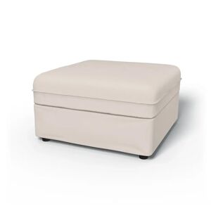 Bemz IKEA - Vallentuna Seat Module with Storage Cover 80x80cm 32x32in, Soft White, Cotton - Bemz