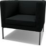 IKEA - Klappsta Armchair Cover, Jet Black, Cotton - Bemz