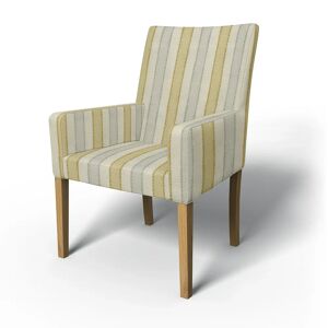 Bemz IKEA - Henriksdal, Chair cover w/ armrests, short, Sunset Yellow, Outdoor - Bemz