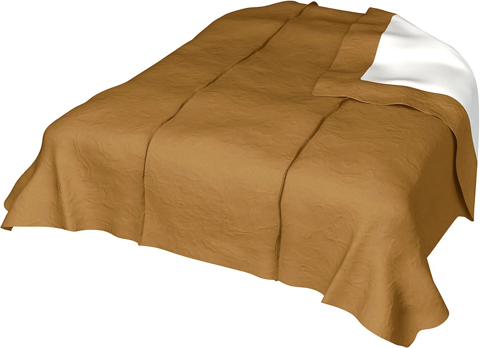 Bedspread, Mustard, Linen - Bemz