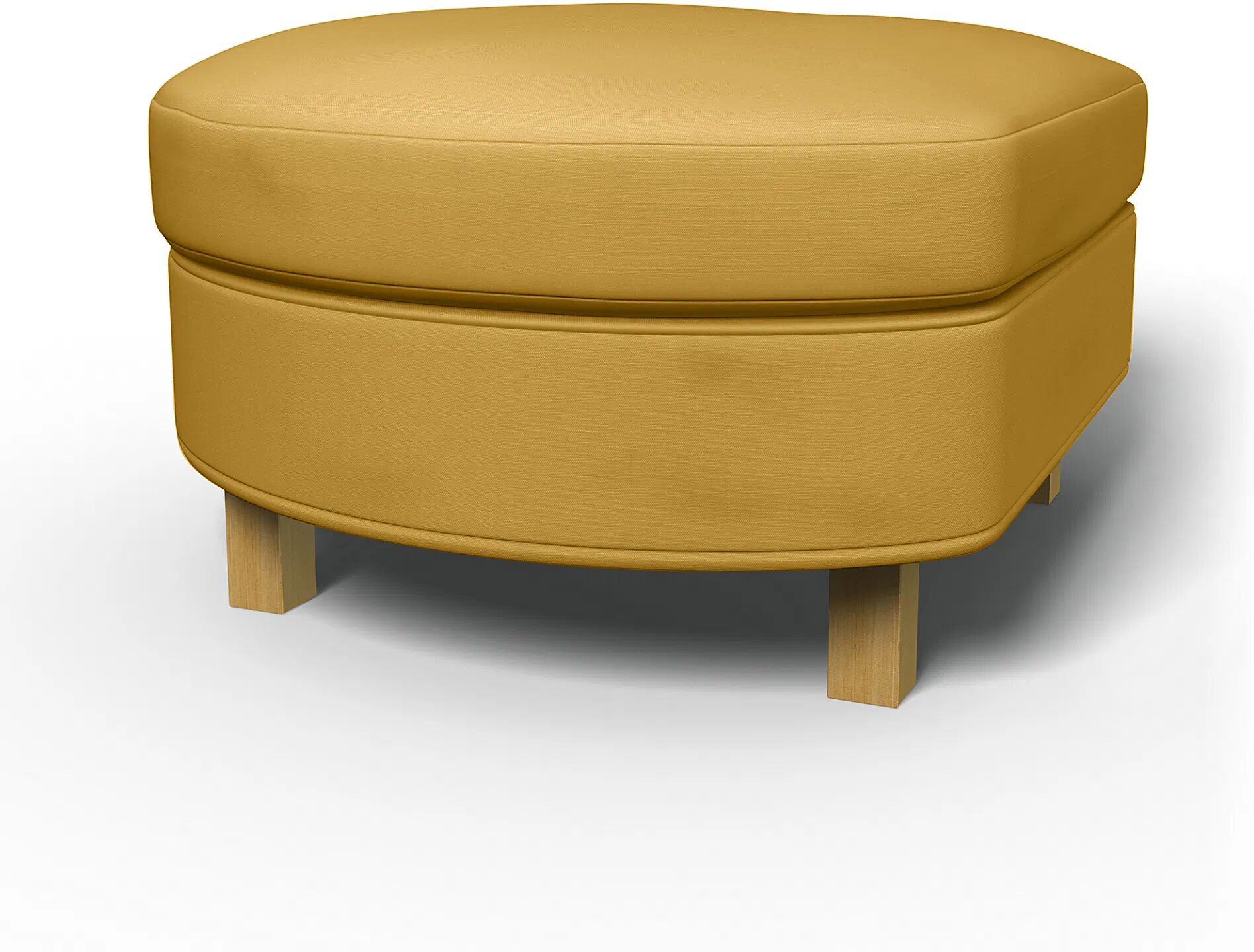 IKEA - Karlanda Footstool Cover, Honey Mustard, Cotton - Bemz