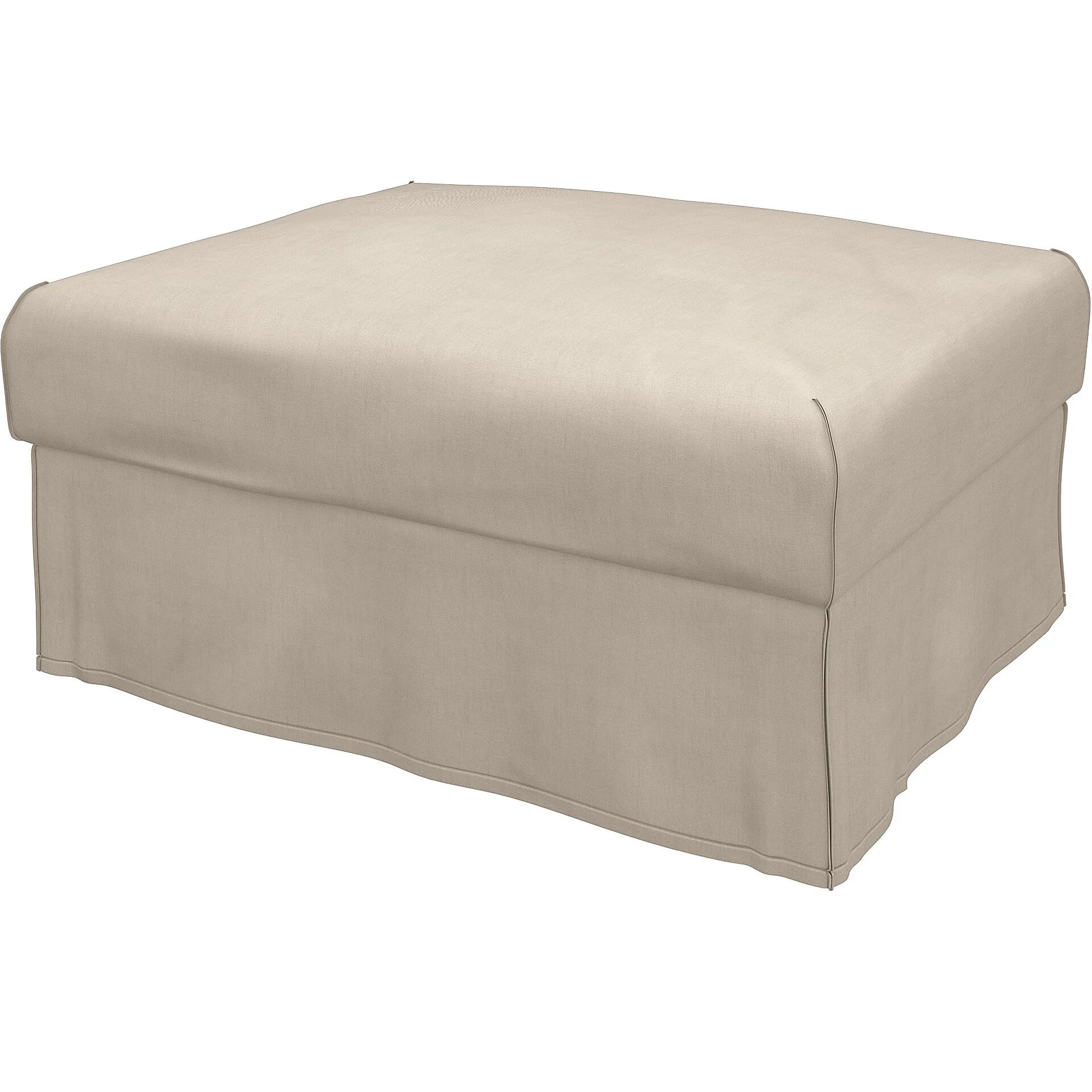 IKEA - Vimle footstool cover, Parchment, Linen - Bemz