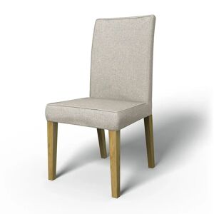 Bemz IKEA - Henriksdal Dining Chair Cover with piping (Standard model), Silver Grey, Conscious - Bemz