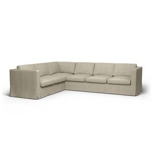 Bemz IKEA - Karlanda Corner Sofa Cover (2+3), Cream, Velvet - Bemz