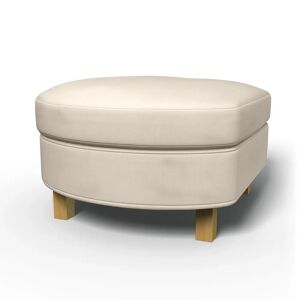 Bemz IKEA - Karlanda Footstool Cover, Parchment, Linen - Bemz