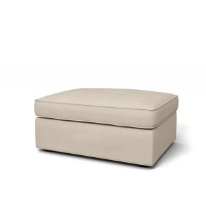 Bemz IKEA - Kivik Footstool Cover, Parchment, Linen - Bemz