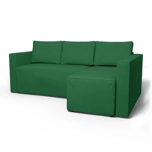 Bemz IKEA - Månstad Sofa Bed with Right Chaise Cover, Abundant Green, Velvet - Bemz