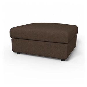 Bemz IKEA - Vimle Footstool with Storage Cover, Chocolate, Wool-look - Bemz