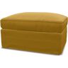 IKEA - Grönlid Footstool with Storage Cover, Honey Mustard, Cotton - Bemz