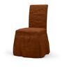 IKEA - Henriksdal Dining Chair Cover Long skirt with Ruffles (Standard model), Cinnamon, Velvet - Bemz