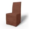 IKEA - Henriksdal Dining Chair Cover Long Skirt with French Seams (Standard model), Rust, Bouclé & Texture - Bemz