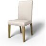 IKEA - Henriksdal Dining Chair Cover with piping (Standard model), Soft White, Cotton - Bemz