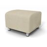 IKEA - Klippan Footstool Cover, Cream, Bouclé & Texture - Bemz