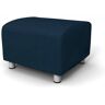 IKEA - Klippan Footstool Cover, Midnight, Velvet - Bemz