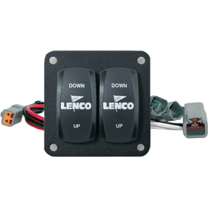 LENCO 10222-211D Trim Tab Switch Kit, Double Rocker