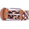 Anderson's Belts Woven Belt - Tan/Navy - B0667-NE41 161 WOVEN BLT-