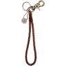 RRL By Ralph Lauren Braided Leather Key Fob - Brown - 643001-BN KEY CLIP BRD-